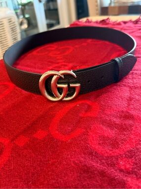 Gucci black  Leather belt